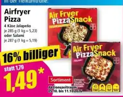 Norma Air Fryer PizzaSnack Angebot