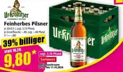 Norma Ur-Kroftitzer Feinerherbes Pilsner Angebot