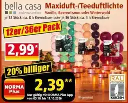 Norma bella casa Maxiduft-/Teeduftlichte Angebot