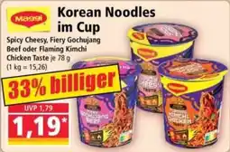 Norma Maggi Korean Noodles im Cup Angebot