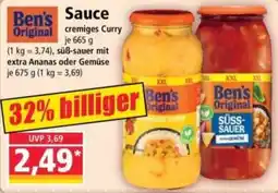 Norma Ben's Original Sauce cremiges Curry Angebot