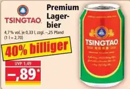 Norma TSINGTAO Premium Lager-bier Angebot