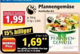 Norma Pfannengemüse Asiatische Art Angebot