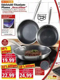 Norma Edelstahl-Titanium-Pfanne "Hexcalibur" Angebot
