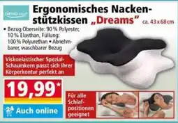Norma Ergonomisches Nackenstützkissen Dreams Angebot