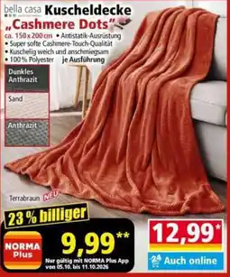 Norma bella casa Kuscheldecke "Cashmere Dots" Angebot