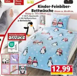 Norma Kinder-Feinbiber-Bettwäsche Angebot