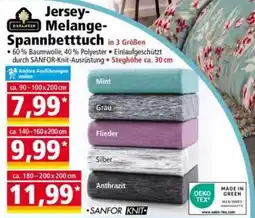 Norma Dreamtex Jersey-Melange-Spannbettuch Angebot