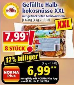 Norma little friends Gefüllte Halbkokosnüsse XXL Angebot