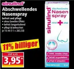 Norma sinulind Abschwellendes Nasenspray Angebot