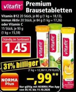 Norma VitaFit Premium Brausetabletten Angebot