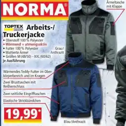 Norma TOPTEX PRO Arbeits-/Truckerjacke Angebot