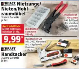 Norma KRAFT Nietzange/Nieten/Hohlraumdübel Angebot