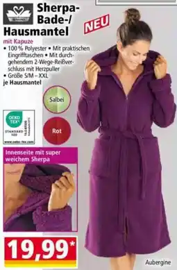 Norma Sherpa-Bade-/Hausmantel Angebot