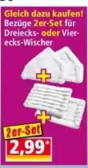 Norma Bezüge Zer-Set für Dreiecks- oder Vier- ecks-Wischer Angebot