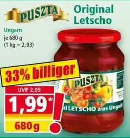 Norma PUSZTA Original Letscho Angebot
