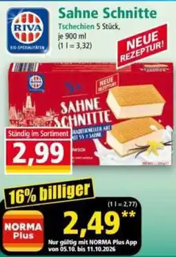 Norma RIVA Sahne Schnitte Angebot
