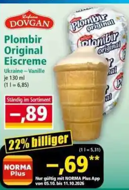 Norma Dovgan Plombir Original Eiscreme Angebot