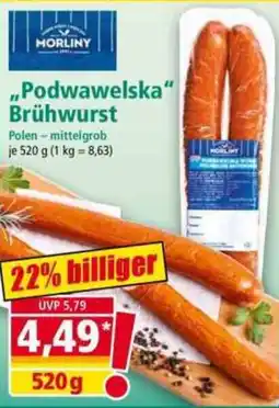 Norma Morlina "Podwawelska" Brühwurst Angebot