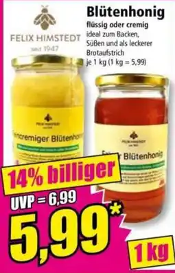 Norma FELIX HIMSTEDT Blütenhonig Angebot