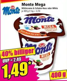 Norma Monte Mega Milchcreme & Schoko-Nuss oder White Angebot
