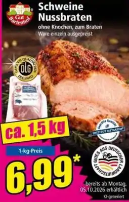 Norma Schweine Nussbraten Gut Bartelnhof Angebot