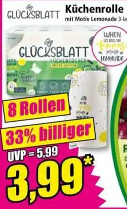 Norma GLÜCKSBLATT Küchenrolle mit Motiv Lemonade Angebot