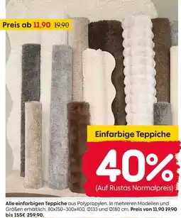 Rusta Einfarbige Teppiche Angebot
