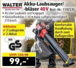 Norma WALTER Akku-Laubsauger/-bläser 40V Angebot