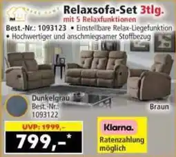 Norma Relaxsofa-Set 3tlg. Angebot