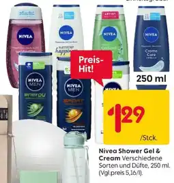 Rusta Nivea Shower Gel & Cream Angebot