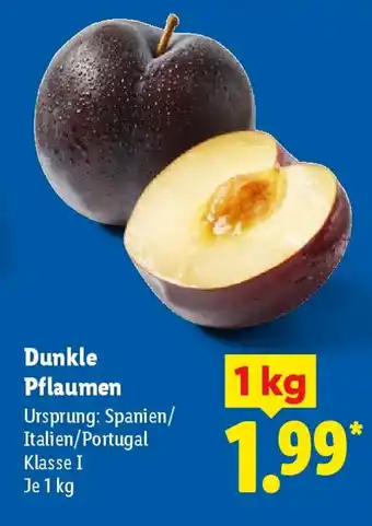 Dunkle Pflaumen