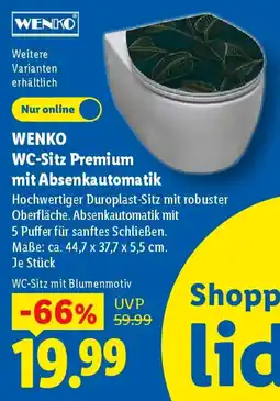 Lidl WENKO WC-Sitz Premium mit Absenkautomatik Angebot