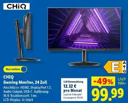 Lidl CHIQ Gaming Monitor, 24 Zoll Angebot