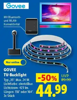 Lidl GOVEE TV-Backlight Angebot