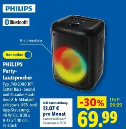 Lidl PHILIPS Party Lautsprecher Angebot
