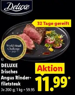 Lidl DELUXE Irisches Angus Rinderfiletsteak Angebot