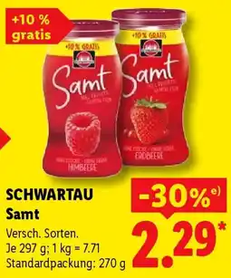 Lidl SCHWARTAU Samt Angebot