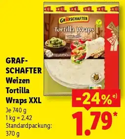 Lidl GRAFSCHAFTER Weizen Tortilla Wraps XXL Angebot