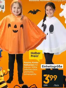 Rusta Poncho, Kinder Halloween Angebot