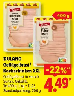 Lidl DULANO Geflügelbrust/ Kochschinken XXL Angebot
