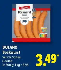 Lidl DULANO Bockwurst Angebot
