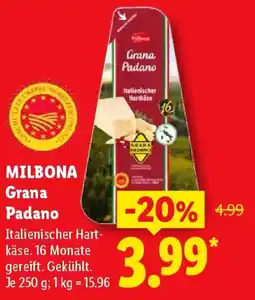 Lidl MILBONA Grana Padano Angebot