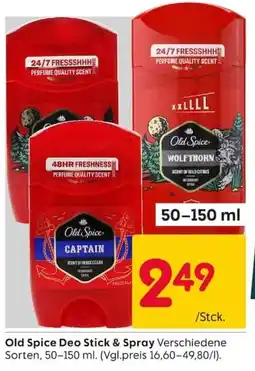 Rusta Old Spice Deo Stick & Spray Angebot