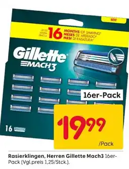 Rusta Rasierklingen, Herren Gillette Mach3 Angebot