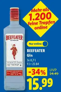 Lidl BEEFEATER Gin Angebot