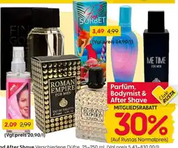 Rusta Parfüm, Bodymist & After Shave Angebot