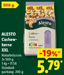 Lidl ALESTO Cashewkerne XXL Angebot