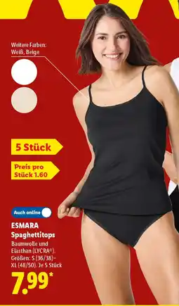 Lidl ESMARA Spaghettitops Angebot
