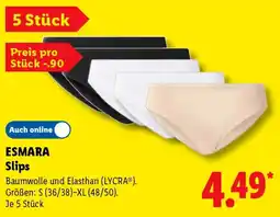 Lidl ESMARA Slips Angebot